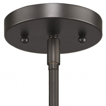 Brushed Bronze Minimalist Cylindrical Hanging Light - Image 4