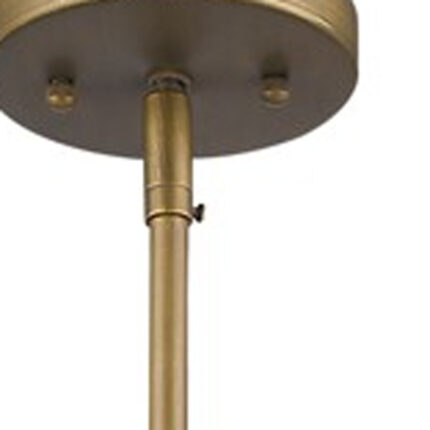 Brushed Gold Metal Cage Hanging Light - Image 4