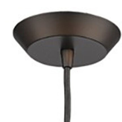 Narrow Bronze Hanging Light with Glass Studs - Image 4