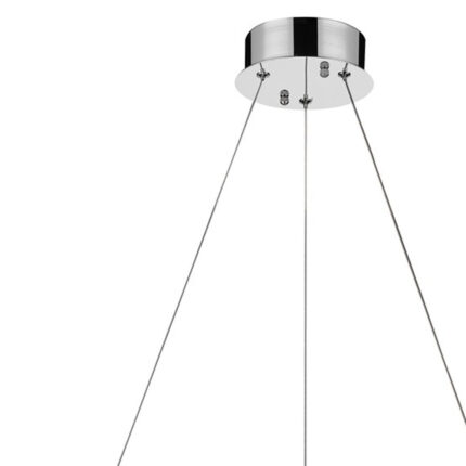 Silver Faux Crystal Bling Ring LED Hanging Light - Image 4