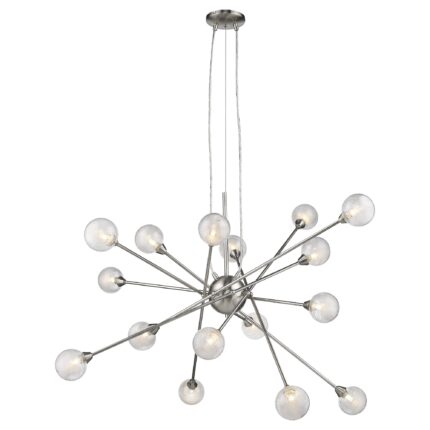 Modern Multi Light Geometric Hanging Chandelier Light - Image 2