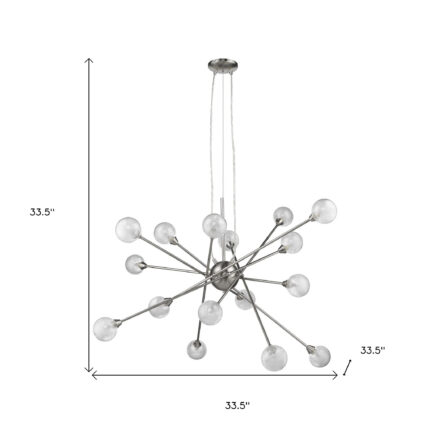 Modern Multi Light Geometric Hanging Chandelier Light - Image 4