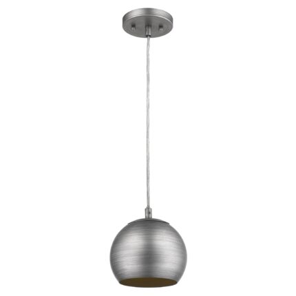 Light Gray and Gold Hanging Dome Light - Image 1