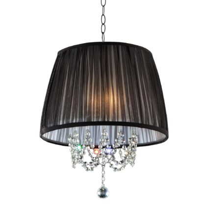 Elegant Ceiling Lamp with Crystal Accents - Image 1