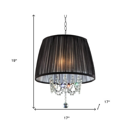 Elegant Ceiling Lamp with Crystal Accents - Image 5
