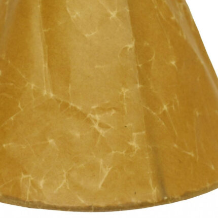 18" Brown Slanted Empire Crinkle Oil Paper Lampshade - Image 9