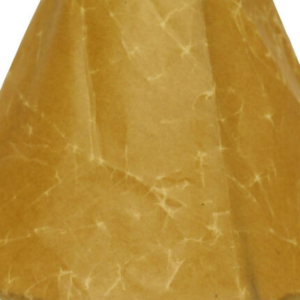 18" Brown Slanted Empire Crinkle Oil Paper Lampshade - Image 11