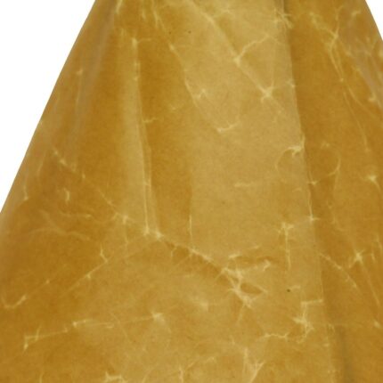 18" Brown Slanted Empire Crinkle Oil Paper Lampshade - Image 10