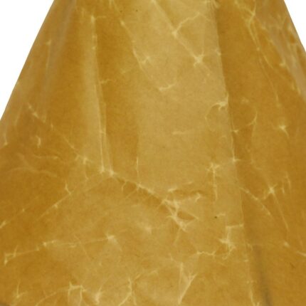 18" Brown Slanted Empire Crinkle Oil Paper Lampshade - Image 12