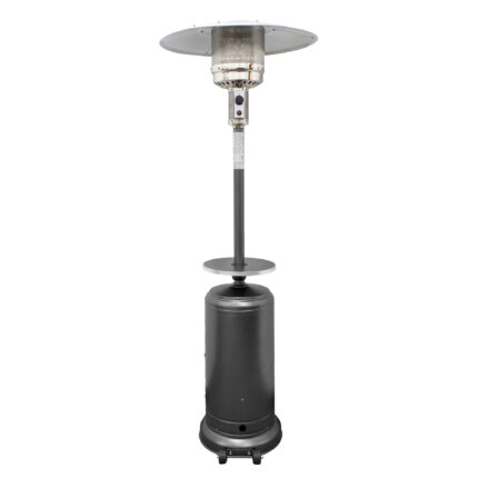 48000 BTU Silver Steel Propane Cylindrical Pole Standing Patio Heater - Image 3