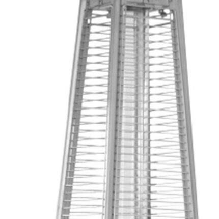 41000 BTU Black Steel Propane Triangular Pyramid Standing Patio Heater - Image 7