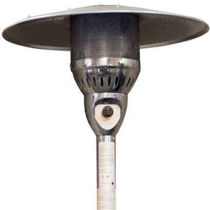 41000 BTU Silver Steel Natural Gas Cylindrical Pole Standing Patio Heater - Image 5