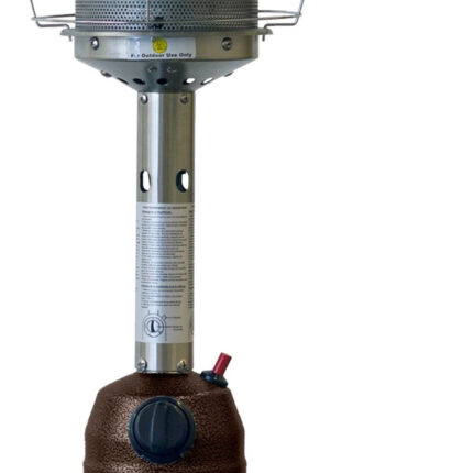 11000 BTU Bronze Steel Propane Cylindrical Pole Tabletop Patio Heater - Image 4