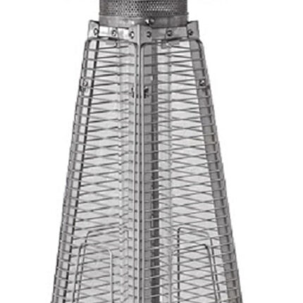 9500 BTU Bronze Steel Propane Triangular Pyramid Tabletop Patio Heater - Image 4
