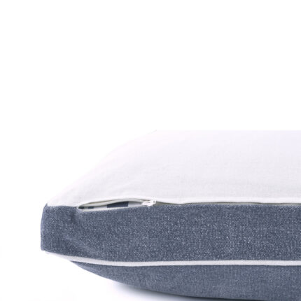 24" X 36" Stonewashed Blue Pillow Style Pet Bed With Removable Cover - Image 6