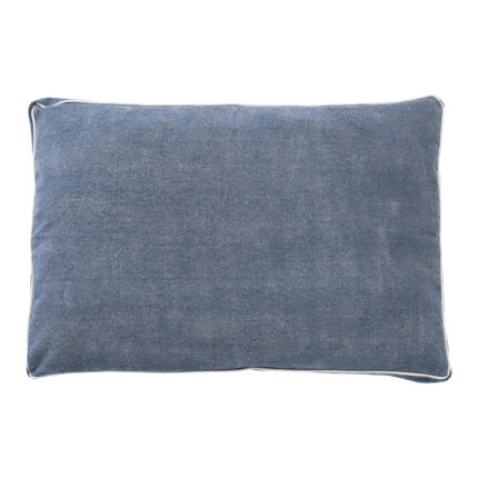 24" X 36" Stonewashed Blue Pillow Style Pet Bed With Removable Cover - Image 4