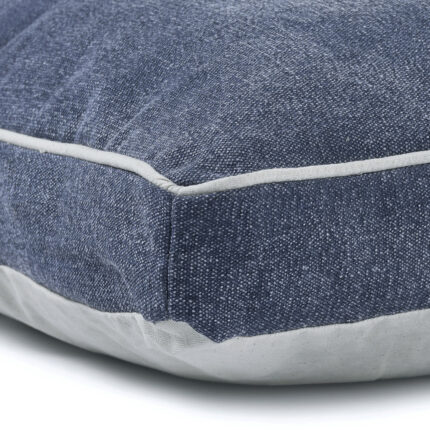 24" X 36" Stonewashed Blue Pillow Style Pet Bed With Removable Cover - Image 7