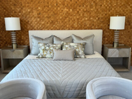 Brown 3D Embossed Diamond Teak Reclaimed Wood Decorative Wall Panels - Image 10