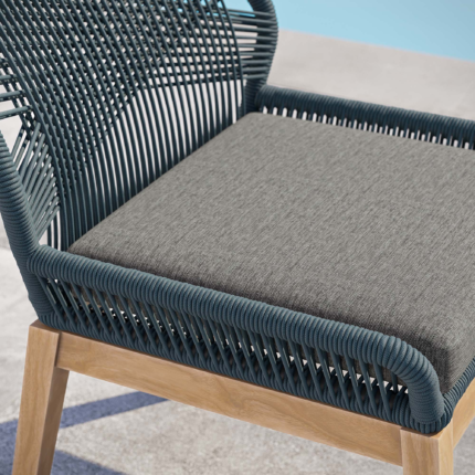Modway EEI-5747 Wellspring Outdoor Patio Teak Wood Dining Chair - Image 3