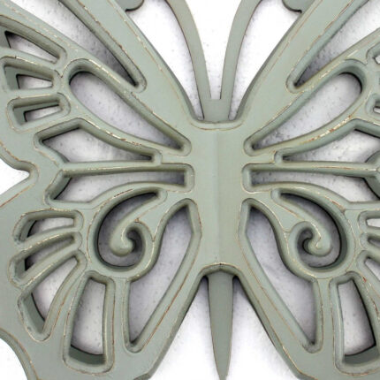 23" X 19" X 4" Gray Rustic Butterfly Wooden  Wall Decor - Image 6