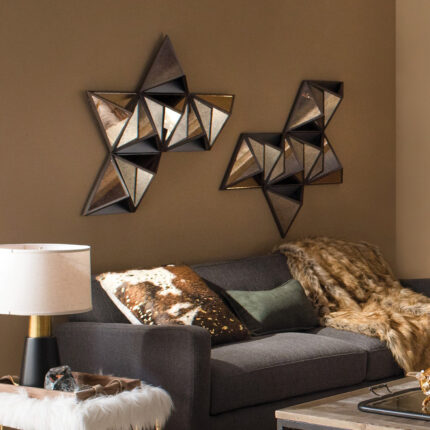 42" X 24" X 6" Black Diamante Wooden - Wall Decor - Image 5