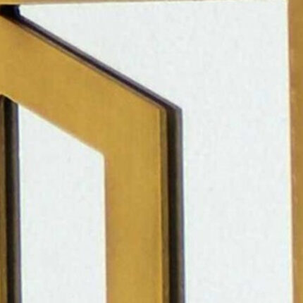 24" X 24" X 1" Bright Gold Mirrored Wooden  Wall Decor - Image 4