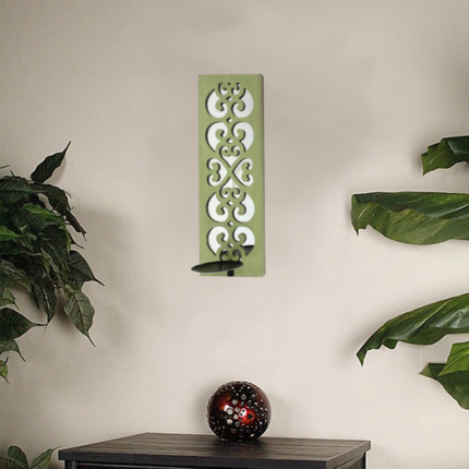 Green Wood Hanging Dimensional Sculpture - Image 6