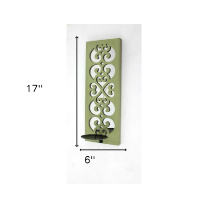 Green Wood Hanging Dimensional Sculpture - Image 7