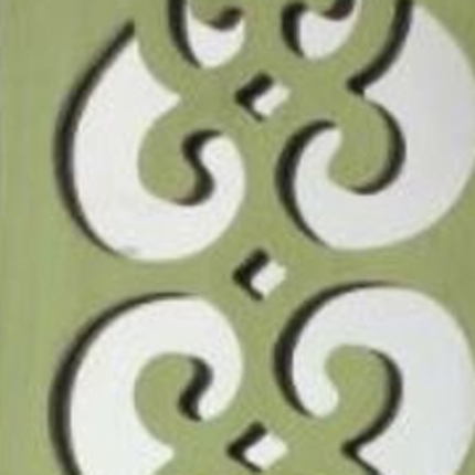 Green Wood Hanging Dimensional Sculpture - Image 4