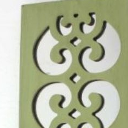 Green Wood Hanging Dimensional Sculpture - Image 5