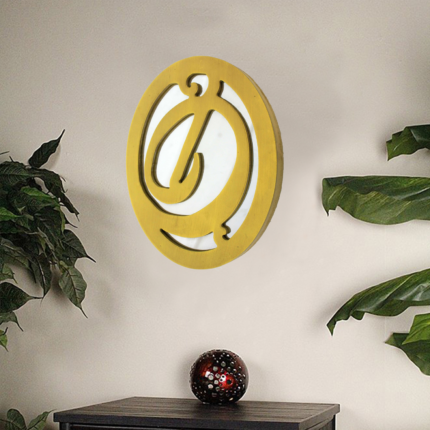Yellow Wood Wall Decor - Image 6