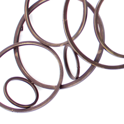 55" X 22" Bronze Metal Wall Decor - Image 6