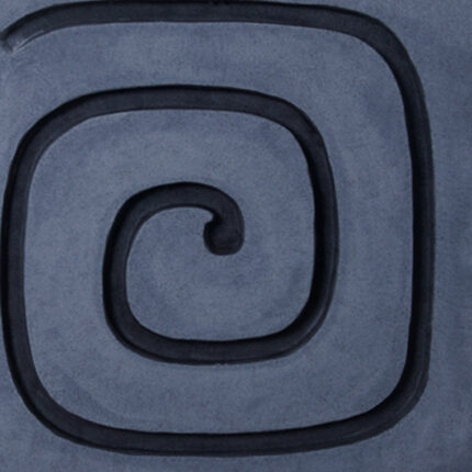 19" X 19" Gray and Black Geometric Sandstone Hanging Dimensional Sculpture - Image 3