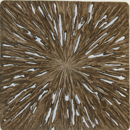 19" X 19" X 2" Brown Square Rotten Wood  Wall Decor - Image 5