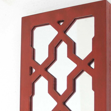 17 X 5 X 6 Red  Mirrored - Candle Holder Sconce - Image 3