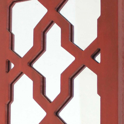 17 X 5 X 6 Red  Mirrored - Candle Holder Sconce - Image 4