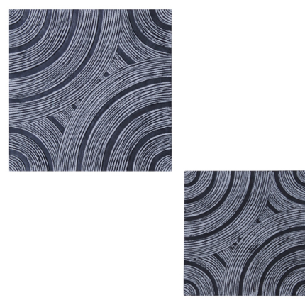17" X 17" X 2" Gray, Lined Square - Wall Decor - Image 4