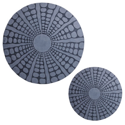 19" X 19" X 2" Sandstone, Fine Polished, Round With Stardust Pebble Finish - Wall Decor - Image 2
