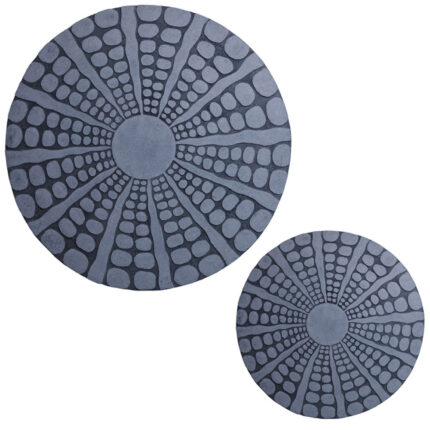 19" X 19" X 2" Sandstone, Fine Polished, Round With Stardust Pebble Finish - Wall Decor - Image 4