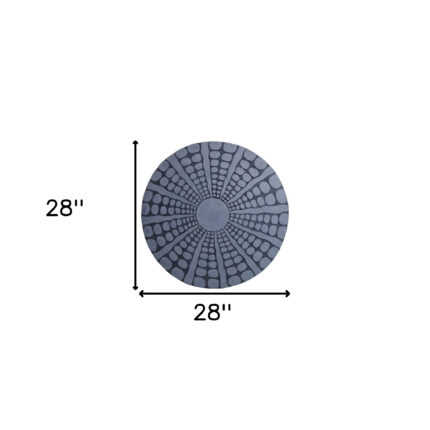28" X 28" Gray Sandstone Round Wall Decor - Image 6
