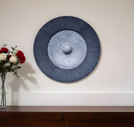 20" X 20" Gray Sandstone Hanging Dimensional Sculpture Wall Decor - Image 2