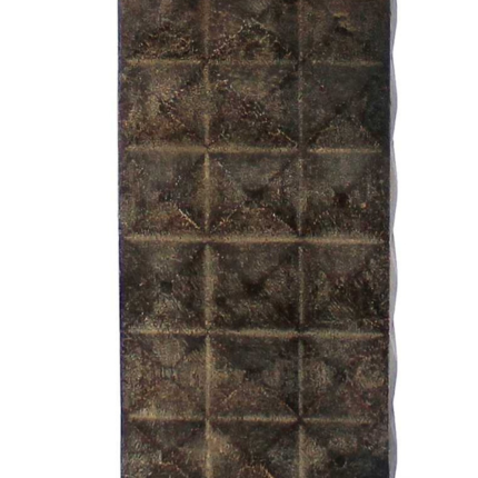 30" Distressed Bronze Metal Bedside Lamp With Khaki Shade - Image 5