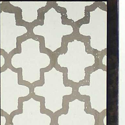 30" Distressed Bronze Metal Bedside Lamp With Beige Shade - Image 5