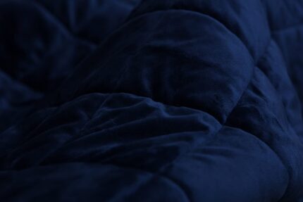 60" X 80" Navy Blue Microfiber Quilted Plush Throw Blanket - Image 9