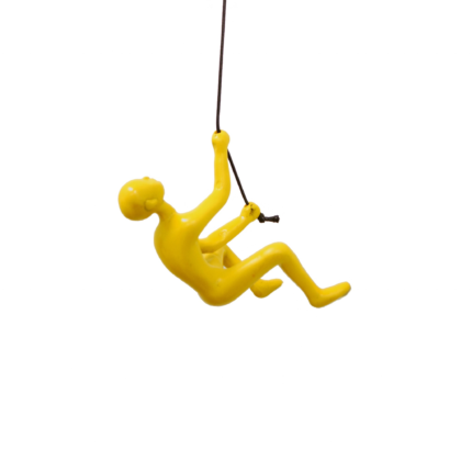6" X 3" Yellow Resin Novelty Hanging Dimensional Sculpture - Image 1