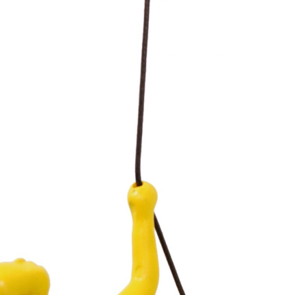 6" X 3" Yellow Resin Novelty Hanging Dimensional Sculpture - Image 3