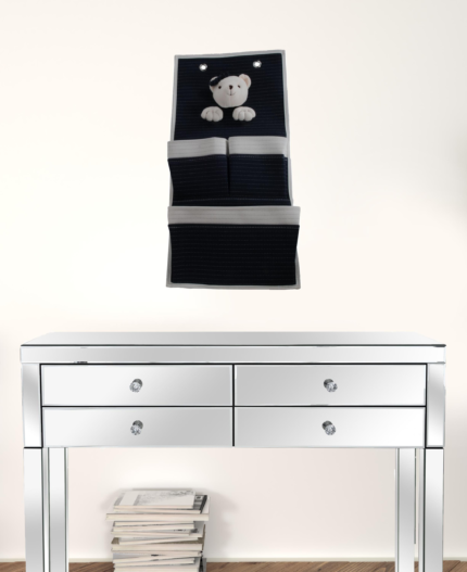 3 Pocket Storage Teddy Bear Wall Hanger - Image 2