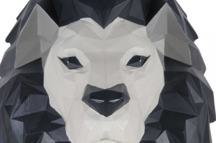 11.5" X 9.5" X 14" Origami Lion Head Wall Decoration - Image 8