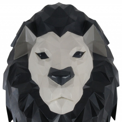 11.5" X 9.5" X 14" Origami Lion Head Wall Decoration - Image 7