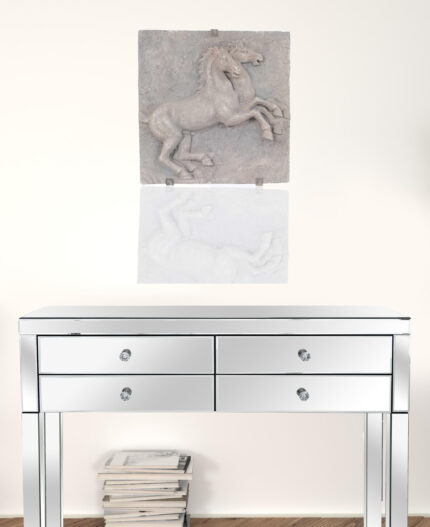 29" X 5" Gray Resin Wall Decor - Image 2